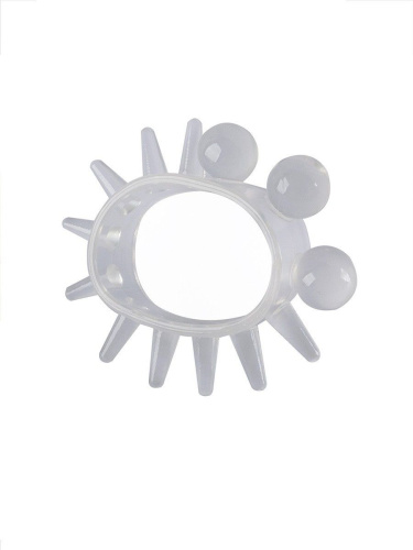 Эластичное эрекционное кольцо с шариками и лучами фото 3 Эластичное эрекционное кольцо с шариками и лучами фото 3