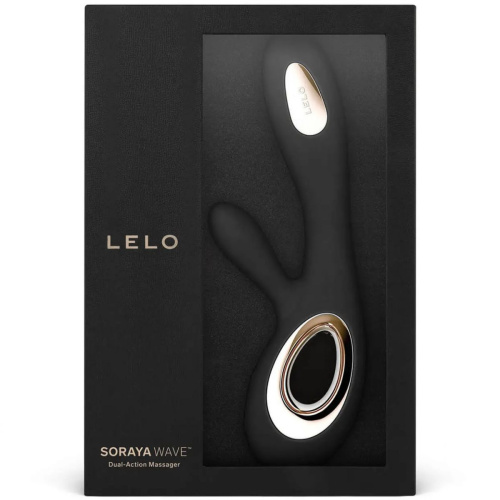 Черный вибратор-кролик Lelo Soraya Wave - 21,8 см. фото 3