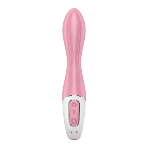 Розовый вибромассажер с функцией расширения Air Pump Vibrator 2 - 20,9 см. фото 6