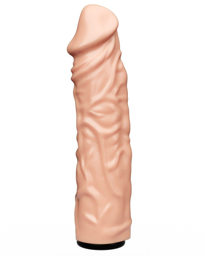 Телесная насадка-фаллос с пышными венами - 21,5 см. Телесная насадка-фаллос с пышными венами - 21,5 см.