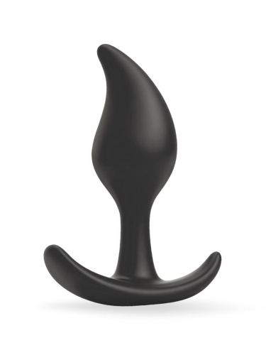 Черный анальный стимулятор - 9,2 см. фото 2