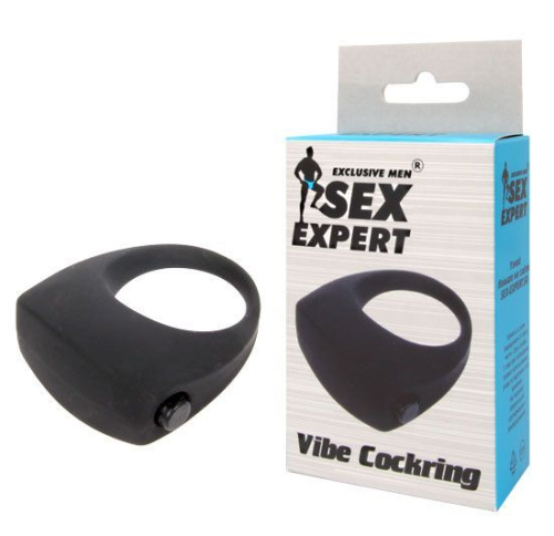 Эрекционное кольцо с вибрацией Sex Expert фото 2
