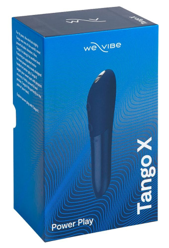 Синяя водонепроницаемая вибропуля We-Vibe Tango X фото 7