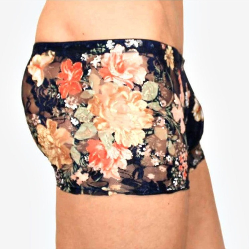 Мужские трусы-боксеры с крупным цветочным узором фото 2 Мужские трусы-боксеры с крупным цветочным узором фото 2