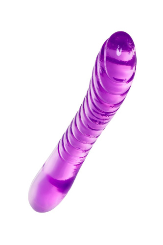 Фиолетовый двусторонний фаллоимитатор Frica - 23 см. фото 4