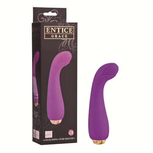 Лиловый вибратор ENTINCE GRACE - 18,5 см. фото 2