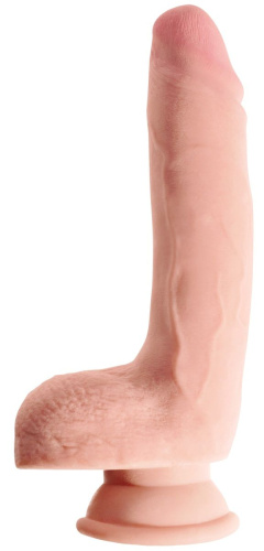 Телесный фаллоимитатор на присоске 9 Triple Density Cock with Balls - 24,1 см. Телесный фаллоимитатор на присоске 9 Triple Density Cock with Balls - 24,1 см.