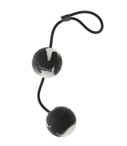 Чёрно-белые вагинальные шарики Duoballs фото 2