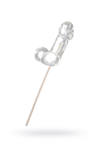 Прозрачный леденец в форме фаллоса со вкусом пина колада - 80 гр. Прозрачный леденец в форме фаллоса со вкусом пина колада - 80 гр.