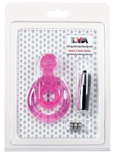 Розовая вибронасадка со стимулятором клитора Язычок фото 4 Розовая вибронасадка со стимулятором клитора Язычок фото 4