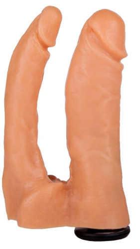 Двойная насадка для страпона Харнесс - 16 см.