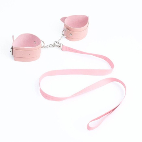 Эротический БДСМ-набор из 8 предметов в нежно-розовом цвете фото 6