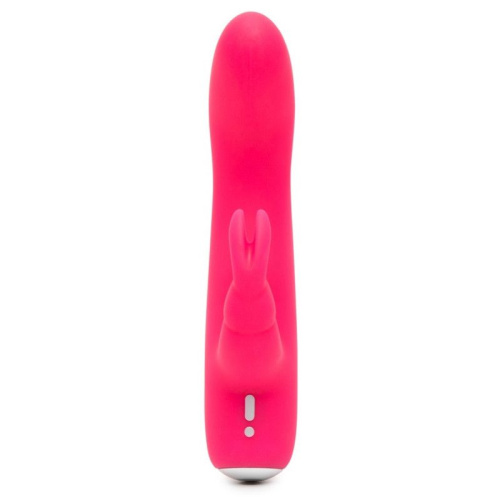Розовый вибратор-кролик Rechargeable Mini Rabbit Vibrator - 15,2 см. фото 2