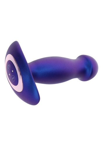 Синяя анальная вибропробка Buttocks The Wild Magn Pulse Vibrating Plug - 15 см. фото 3