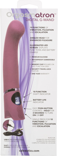 Сиреневый вибромассажер Orgasmatron Digital G-Wand - 19,7 см. фото 6