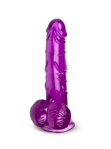 Фиолетовый фаллоимитатор-реалистик на присоске - 17 см. фото 3