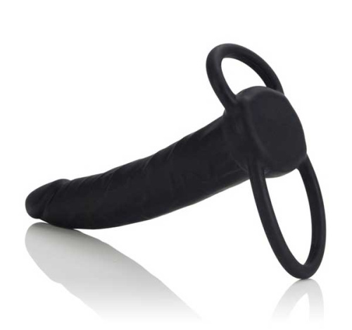 Насадка на пенис Silicone Love Rider Dual Penetrator для двойного проникновения - 14 см. фото 3