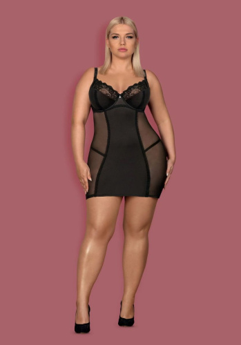 Облегающая сорочка Amallie с полупрозрачными вставками фото 6