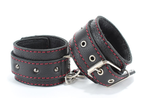 Черный бондажный набор с маленькими шипами фото 3