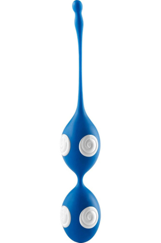 Стильные голубые вагинальные шарики Love Balls