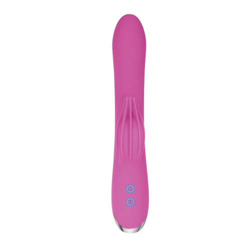 Розовый вибратор-кролик Eve s Clit Tickling Rabbit - 20,4 см. фото 4