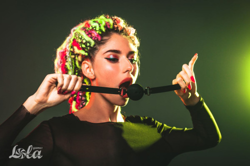 Черный кляп-шарик Charmer L фото 3