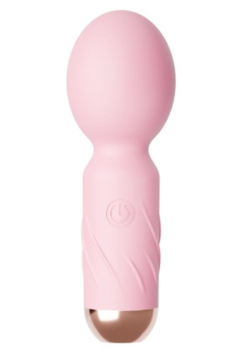 Нежно-розовый мини-wand вибратор для стимуляции эрогенных зон Нежно-розовый мини-wand вибратор для стимуляции эрогенных зон