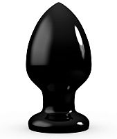 Черный анальный плаг Glide XL - 12,7 см.
