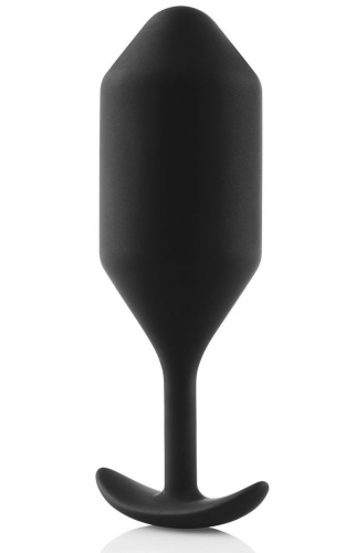 Чёрная пробка для ношения B-vibe Snug Plug 4 - 14 см. фото 5