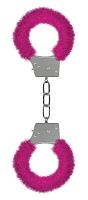 Пушистые розовые наручники OUCH! Pink