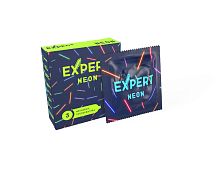 Светящиеся в темноте презервативы Expert Neon - 3 шт.