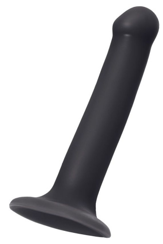 Черный фаллос на присоске Silicone Bendable Dildo M - 18 см. Черный фаллос на присоске Silicone Bendable Dildo M - 18 см.