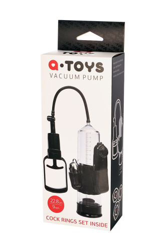 Вакуумная помпа A-toys с вибропулей и эрекционными кольцами фото 6
