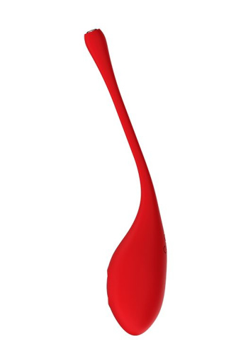 Красный вагинальный шарик METIS на шнурке с кристаллом фото 2