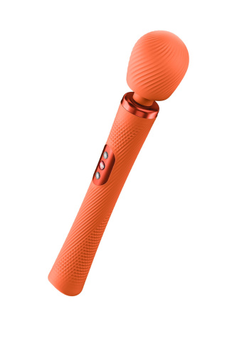 Оранжевый жезловый вибромассажер Vim Vibrating Wand - 31,3 см. фото 2