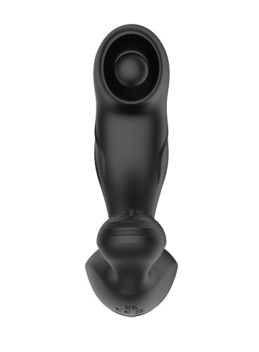 Черный вибромассажер простаты с вращающимся шариком фото 4