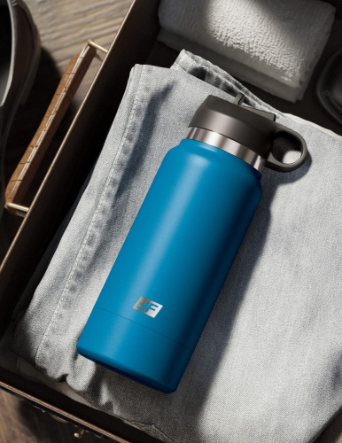 Смуглый мастурбатор-вагина в синей колбе F*ck Flask фото 5