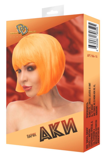 Оранжевый парик  Аки фото 3