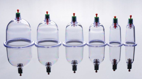 Набор помп для стимуляции Sukshen 6 Piece Cupping Set with Acu-Points фото 3