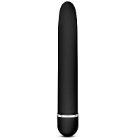 Черный классический вибратор Luxuriate - 17,8 см.