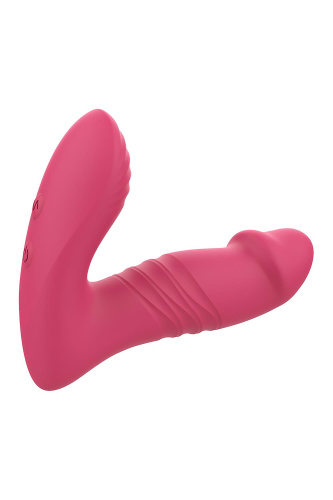 Розовый вибратор с возвратно-поступательными движениями Up And Down Vibe фото 3