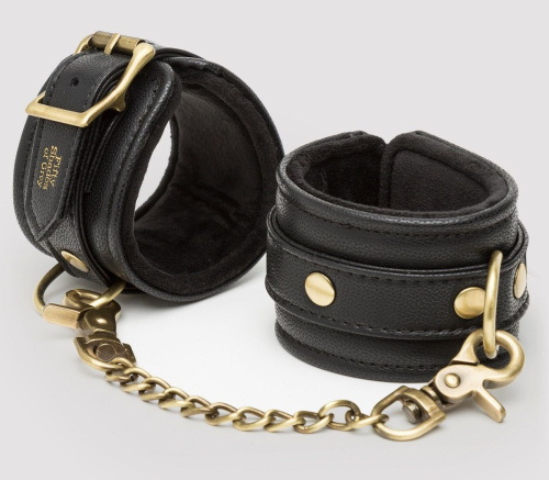 Черные наручники Bound to You Faux Leather Wrist Cuffs Черные наручники Bound to You Faux Leather Wrist Cuffs