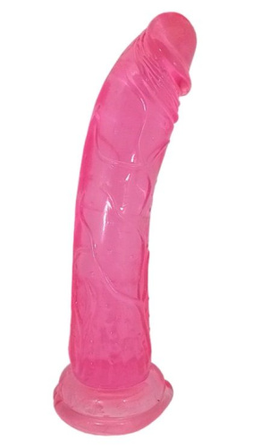 Розовый фаллоимитатор на присоске - 22 см. фото 3