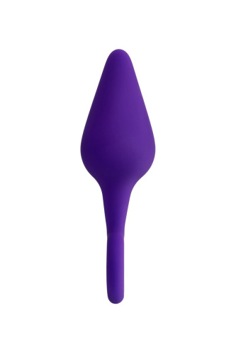 Фиолетовая анальная втулка с ограничительным колечком - 11,5 см. фото 4