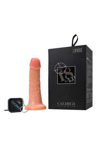 Телесный фаллоимитатор на присоске RealStick CALIBER - 18 см. фото 2