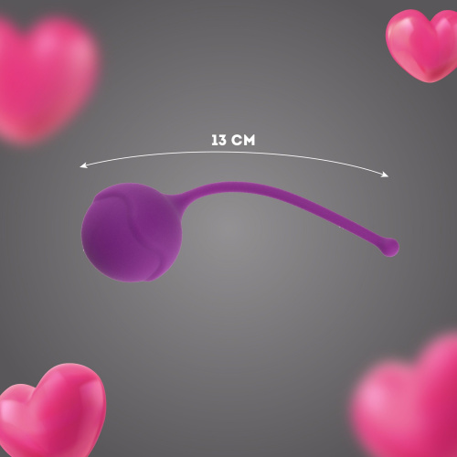 Фиолетовый силиконовый вагинальный шарик фото 5