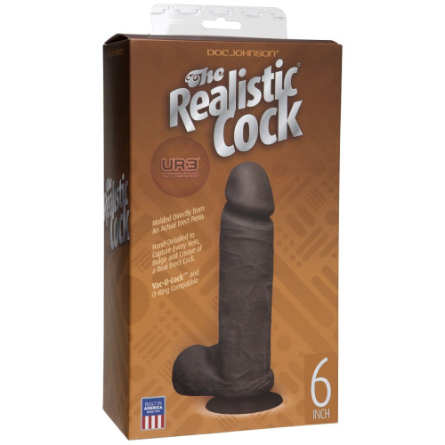 Реалистичный фаллоимитатор The Realistic Cock ULTRASKYN 6” - 17,3 см. фото 3