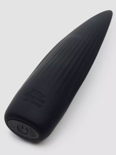 Черная вибропуля Sensation Rechargeable Flickering Tongue Vibrator фото 2