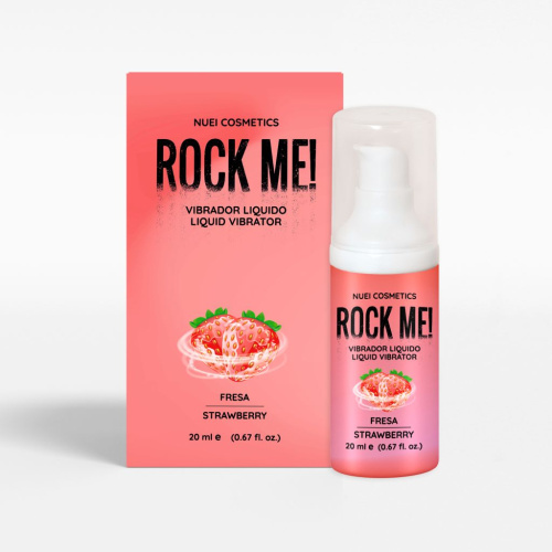 Жидкий вибратор Nuei Rock Me! с ароматом клубники - 20 мл. фото 2