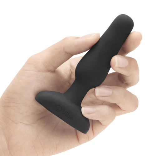 Анальная вибропробка чёрного цвета NOVICE REMOTE CONTROL PLUG BLACK - 10,2 см. фото 3